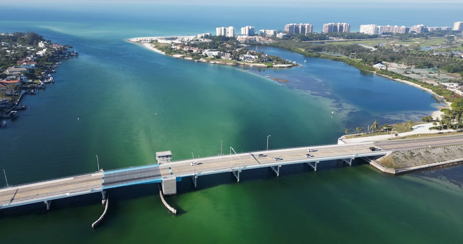 New Pass bridge from the air